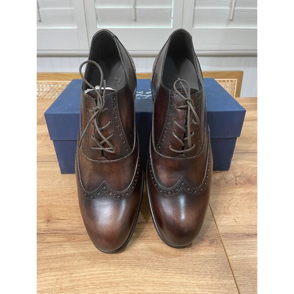 Massimo Matteo Firenze Men's Corazzano Wing Tip Dress Shoes  Size 9 NIB - Picture 4 of 14